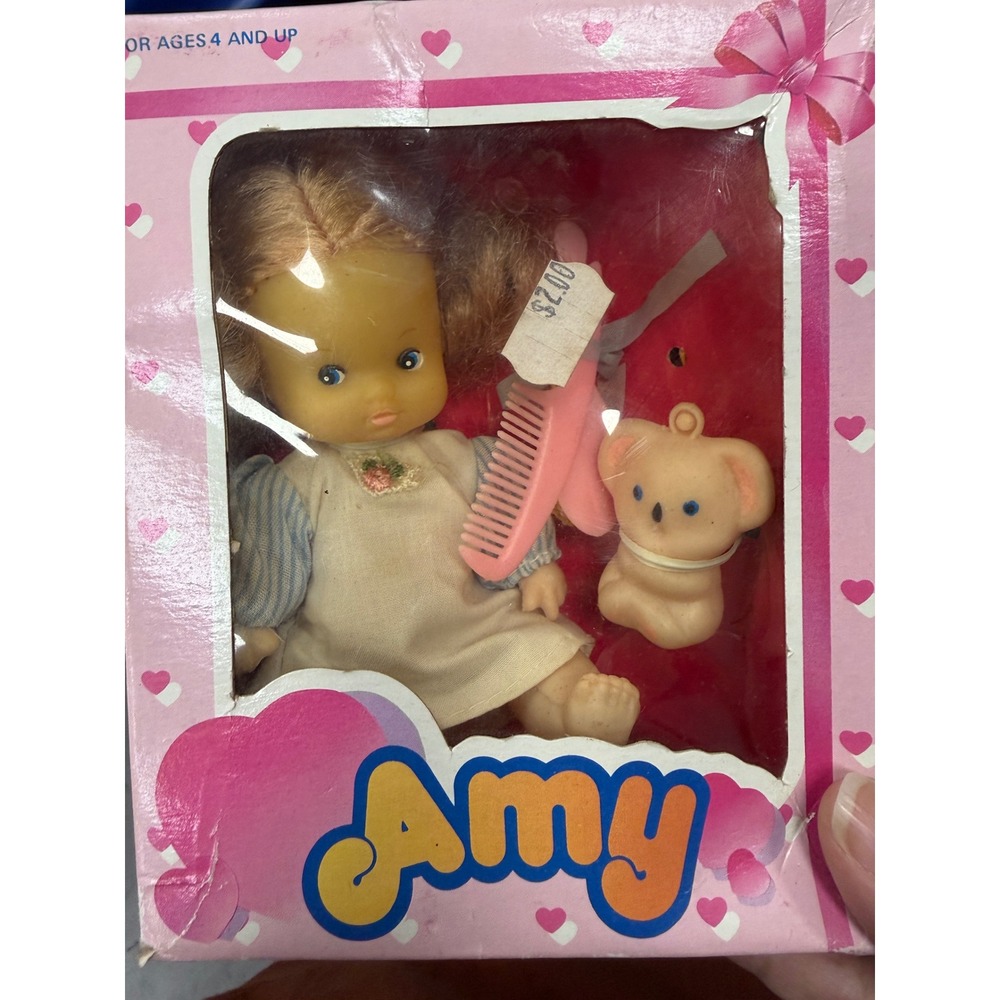 Vintage Amy Doll with Koala Bear and Comb Concord Los Angeles 86037A NIB